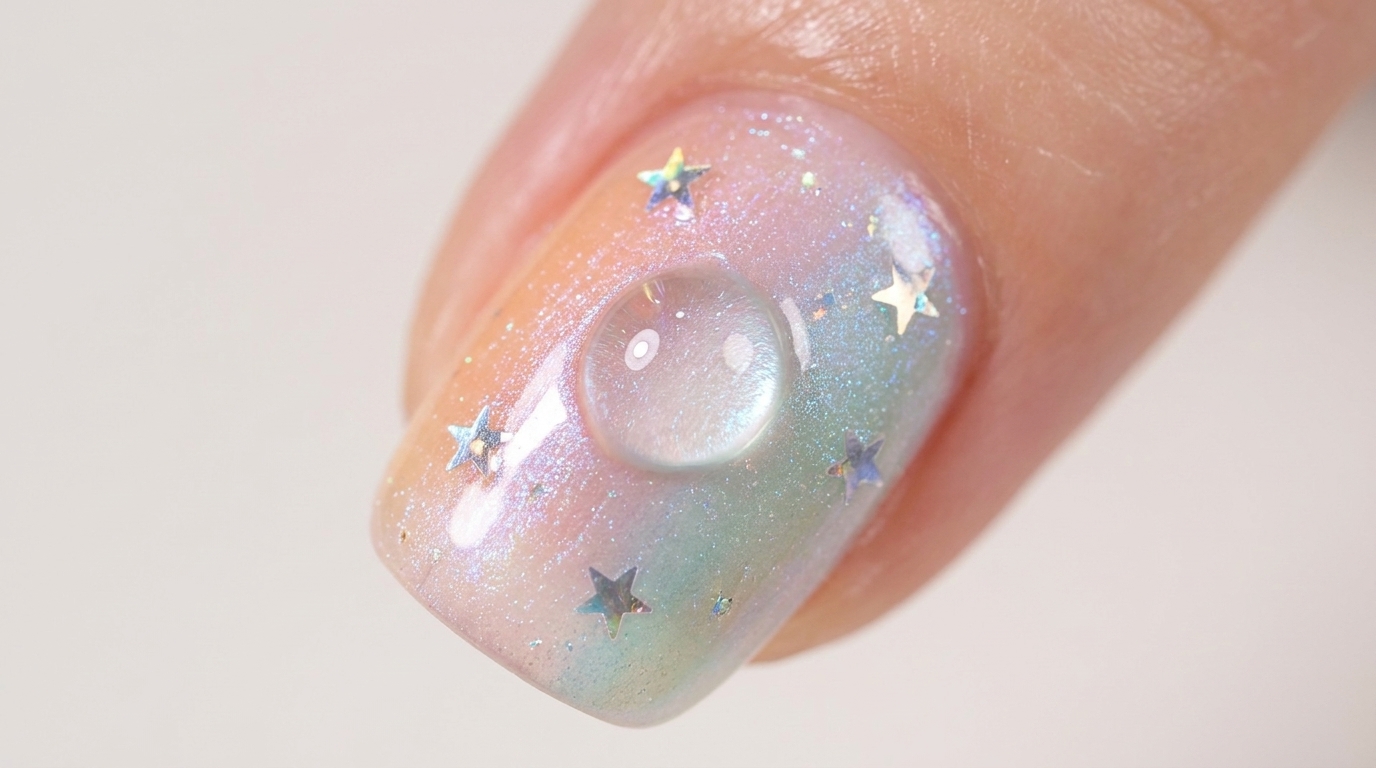 Paznokcie Aurora z Gradientem Zachodu Słońca — Poradnik Niebiańskiego Manicure