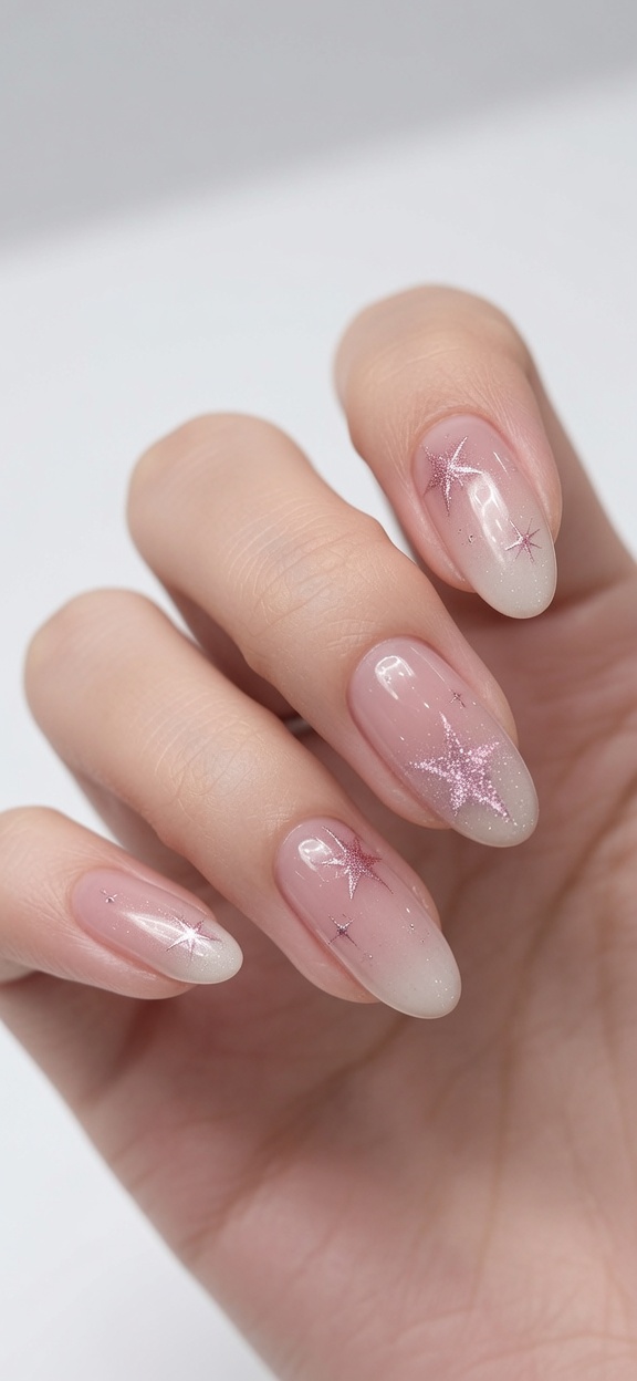 Mleczny Gradient z Gwiazdkami typu Cat-Eye — Profesjonalny Tutorial