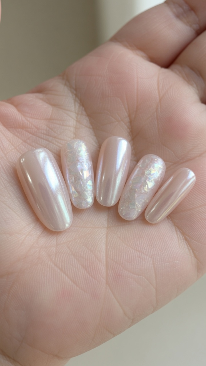 Pearl Chrome Glazed Donut Nails — Elegancki poradnik krok po kroku