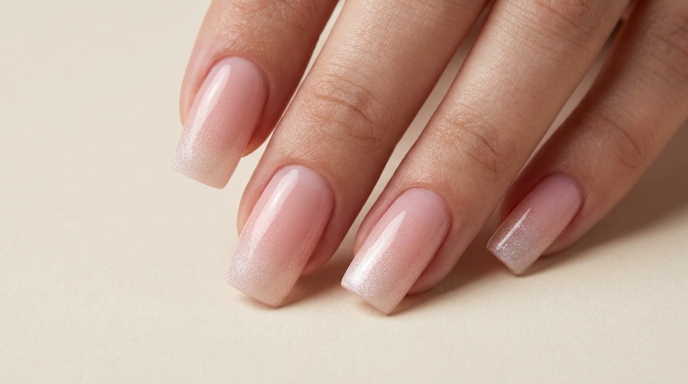 Blush Moonlight Pink — Elegancki manicure z efektem ombre
