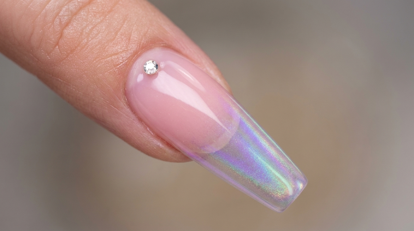 Różowe Paznokcie Ombre z Efektem Chrome — Profesjonalny Tutorial