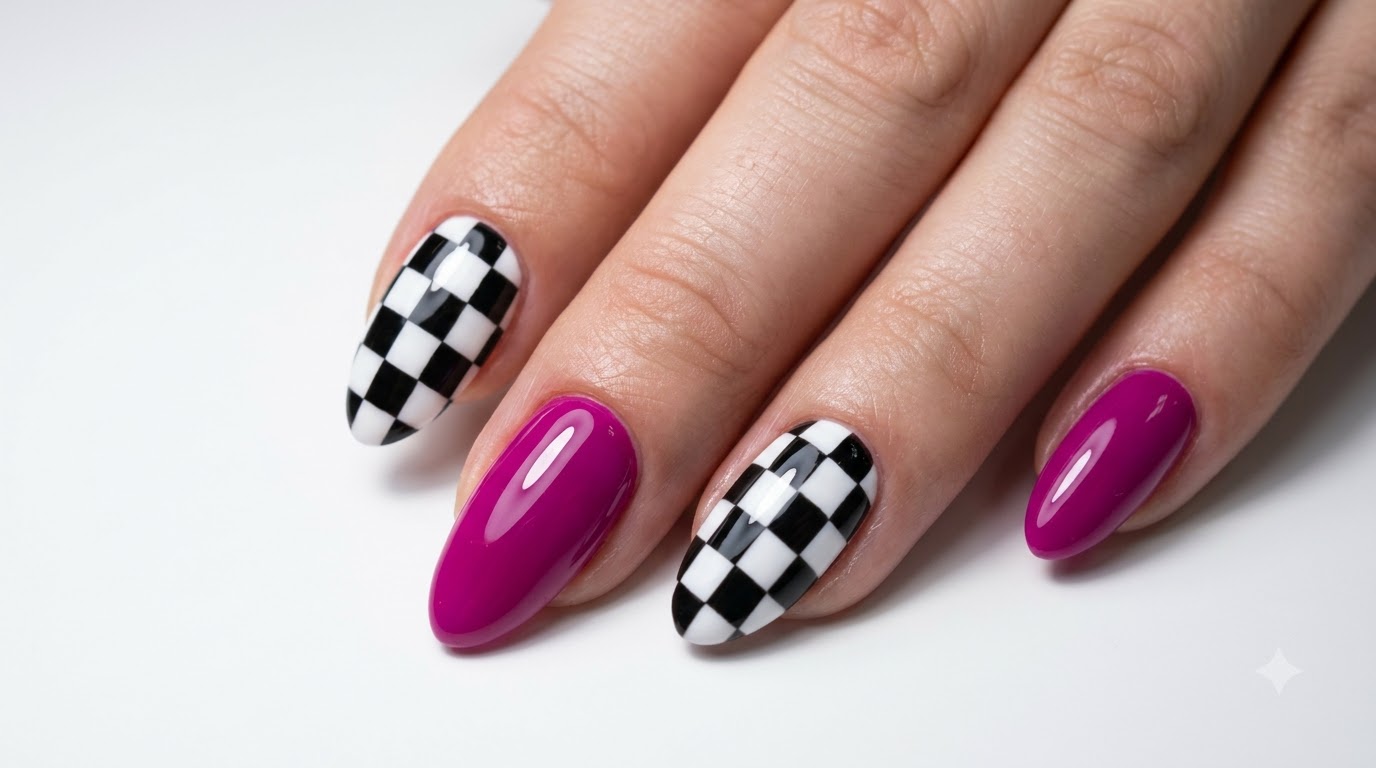 Magenta-Aufhellende Karree-Gel-Nägel — Schritt-für-Schritt-Anleitung