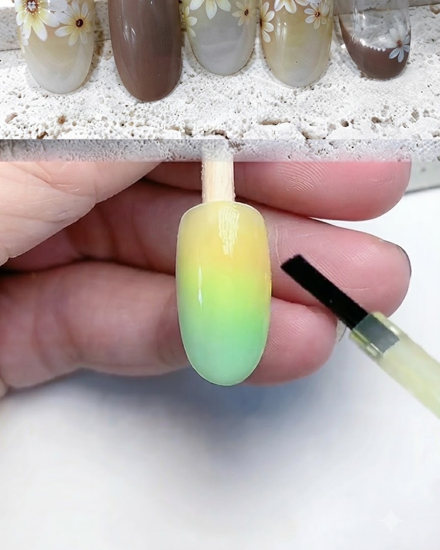 Tips poddawany utwardzaniu pod lampą UV lub LED do paznokci.