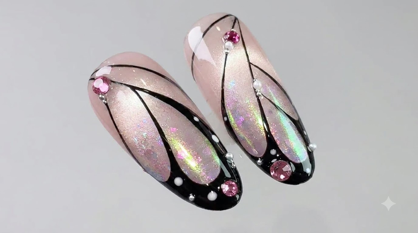 Aurora Butterfly Cat-Eye Nägel — Schritt-für-Schritt-Anleitung