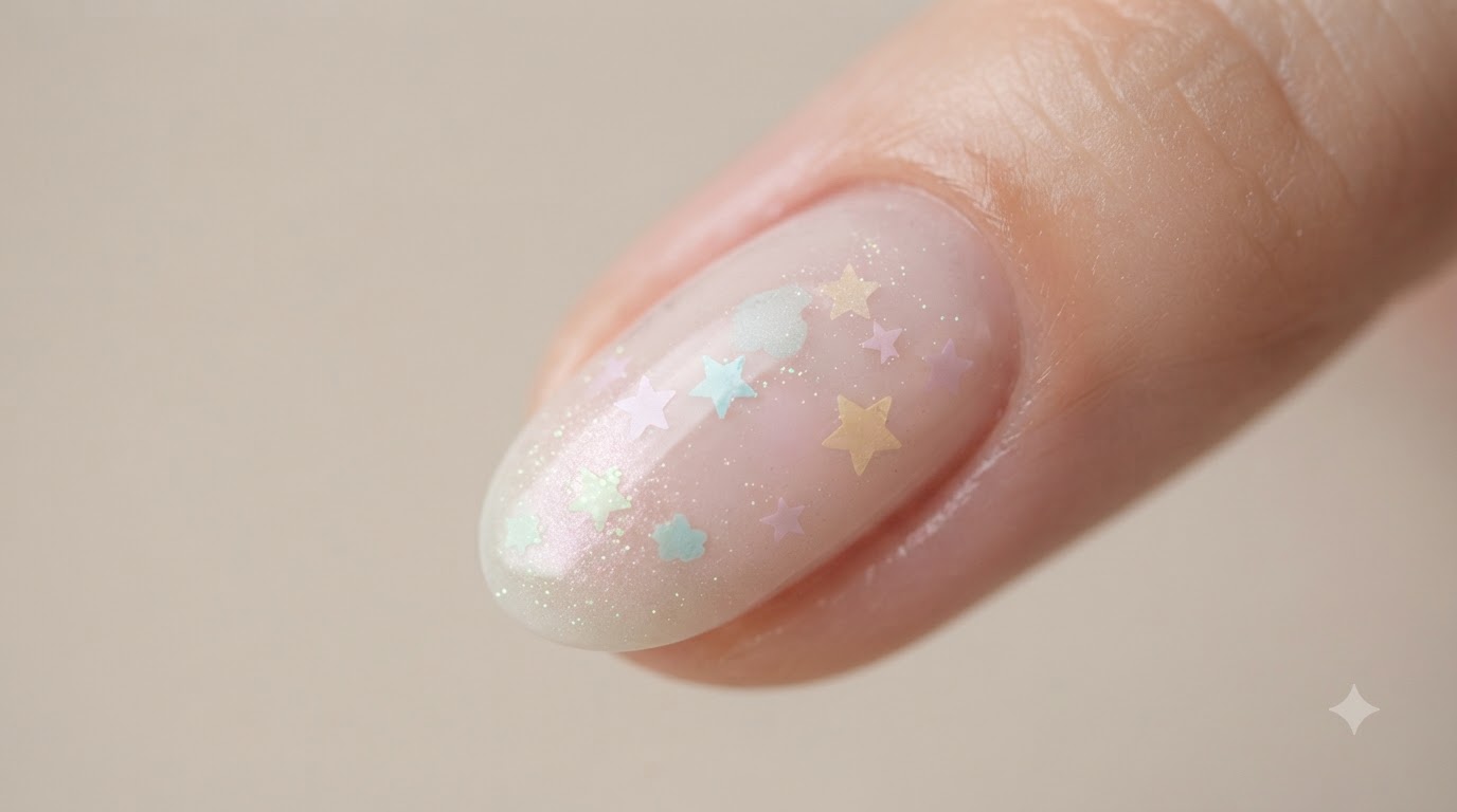 Macaron-Stern-Gel-Nagelkunst — Schritt-für-Schritt-Anleitung