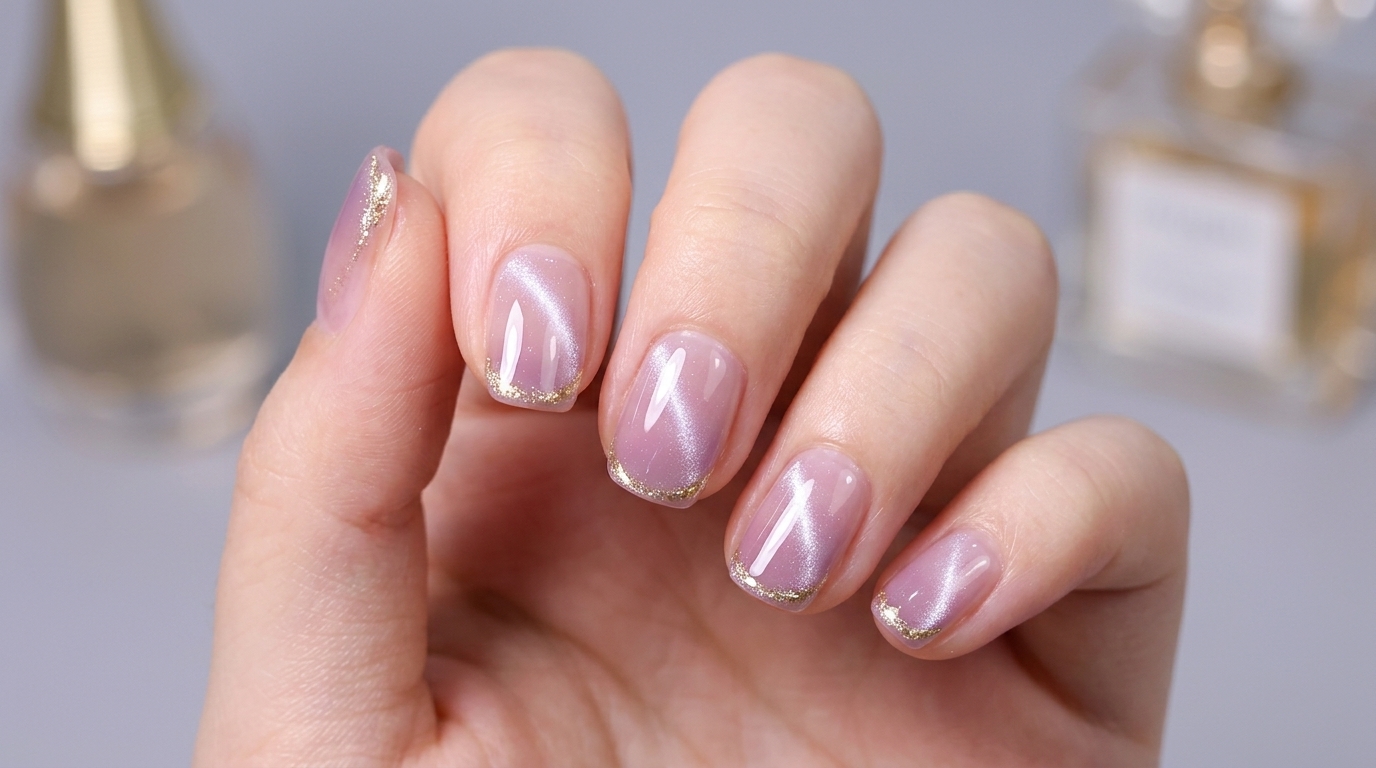 Lawendowe Ombre i Kocie Oko — Zjawiskowy Magnetyczny Manicure Krok po Kroku